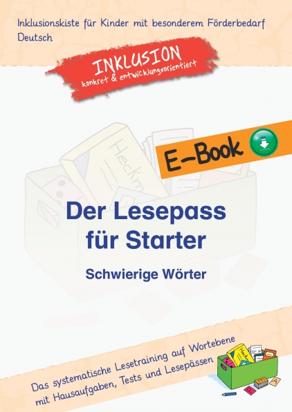 Jens Sonnenberg: E-Book Der Lesepass für Starter - Schwierige Wörter